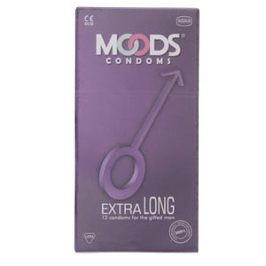 Moods Condoms Extra Long, 12 pcs