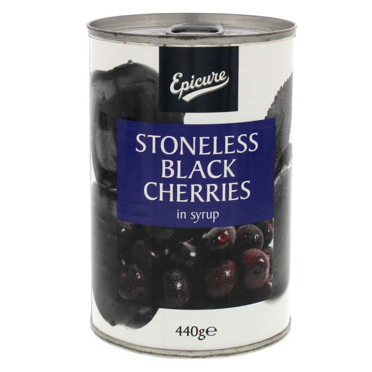 Epicure Stoneless Black Cherries In Syrup 440 g