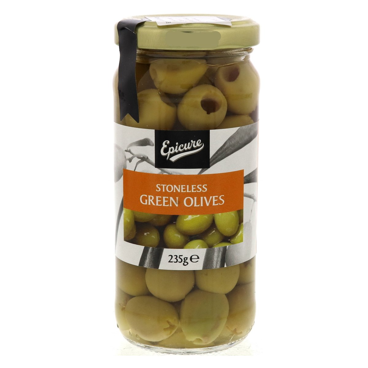 Epicure Stoneless Green Olives 225 g
