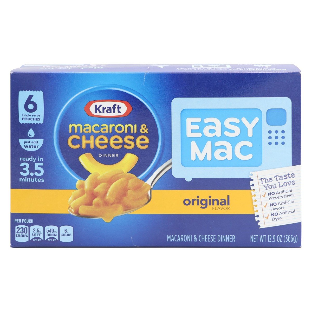 Kraft Easy Macaroni & Cheese Original 366g