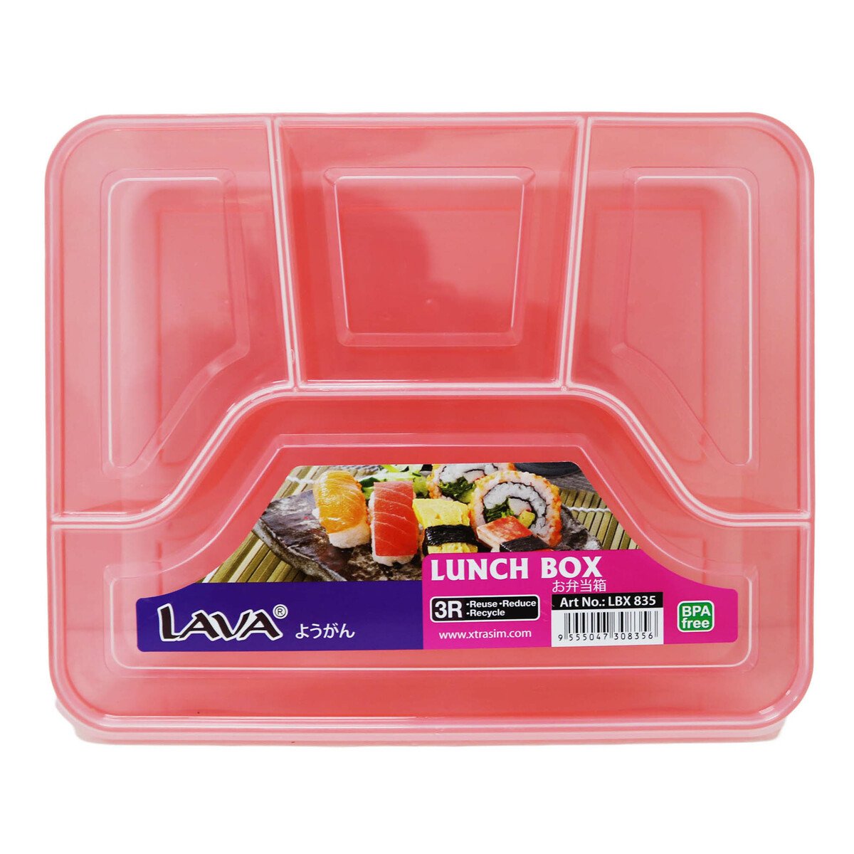 Lava Lunch Box 4-Compartment 2L Lbx835