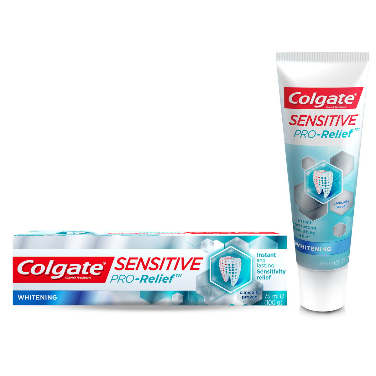 Colgate Fluoride Toothpaste Sensitive Pro-Relief Whitening, 75 ml