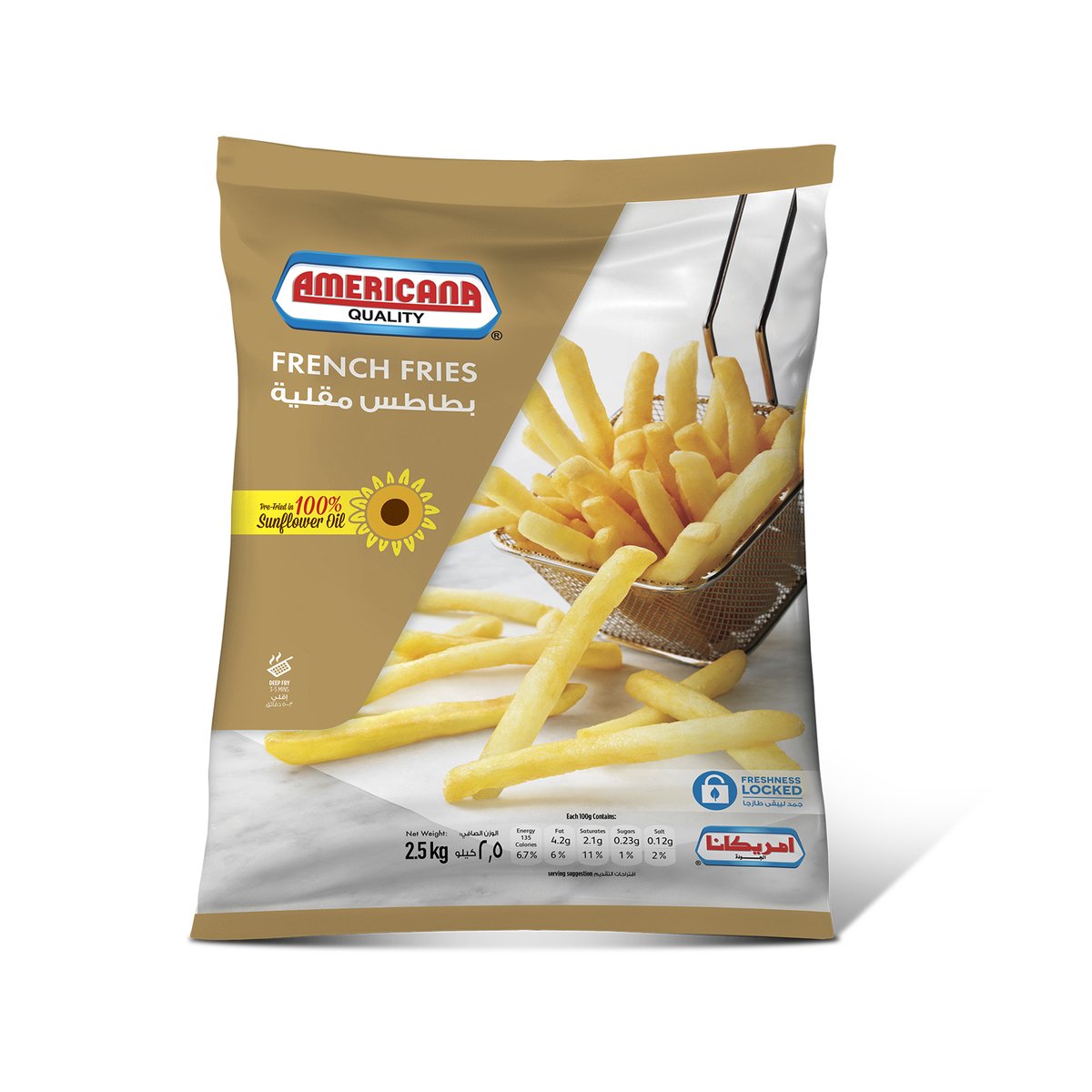 Americana French Fries 2.5kg