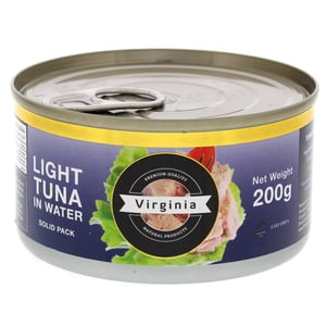 Virginia Light Tuna In Water Solid Pack 200g