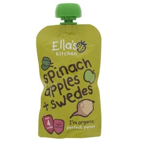 Ella's Kitchen Organic Spinach Apples And Swedes 120 g