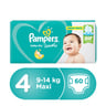 Pampers Active Baby Dry Diapers, Size 4, Maxi, 9-14kg 60pcs