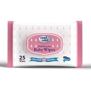 Cool & Cool Ultra Soft Baby Wipes 25 pcs