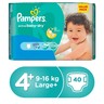 Pampers Active Baby Dry Diapers Size 4+ Maxi Plus 9-16kg Value Pack 40 pcs