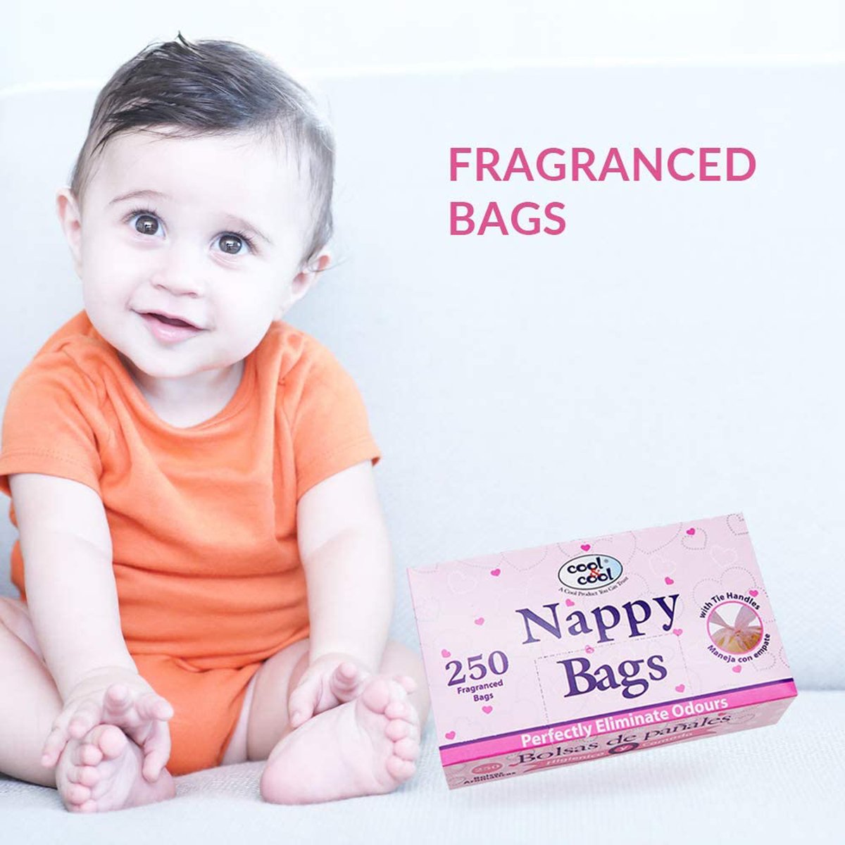 Cool & Cool Fragranced Nappy Bags 250 pcs
