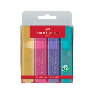 Faber-Castell Pastel Textliner 46, Pack Of 6, 154610