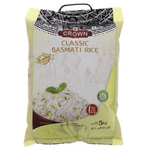 Buy Crown Classic Basmati Rice 5 kg Online at Best Price | Basmati | Lulu UAE in UAE
