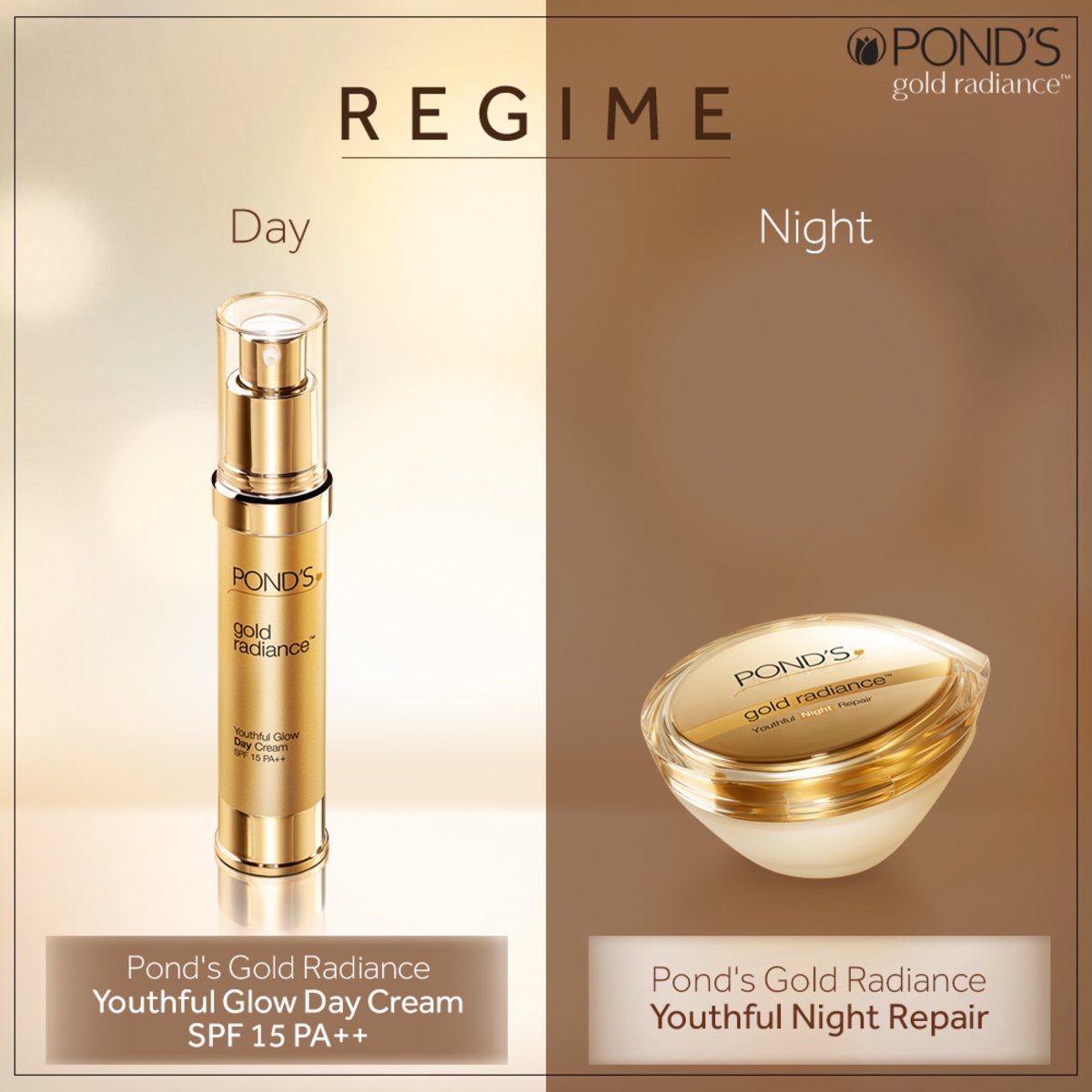 Pond's Gold Radiance Youthful Night Repair Cream 50 g