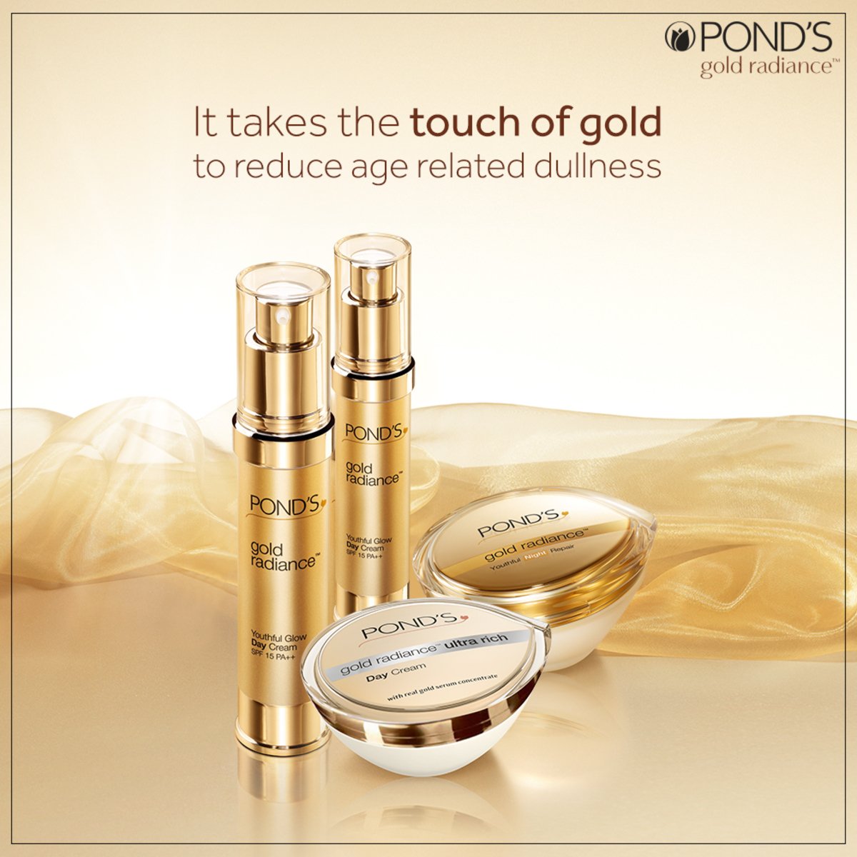 Pond's Gold Radiance Youthful Night Repair Cream 50 g