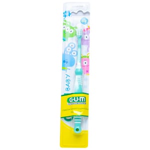 GUM Baby Toothbrush 0-2 Assorted Color 1pc