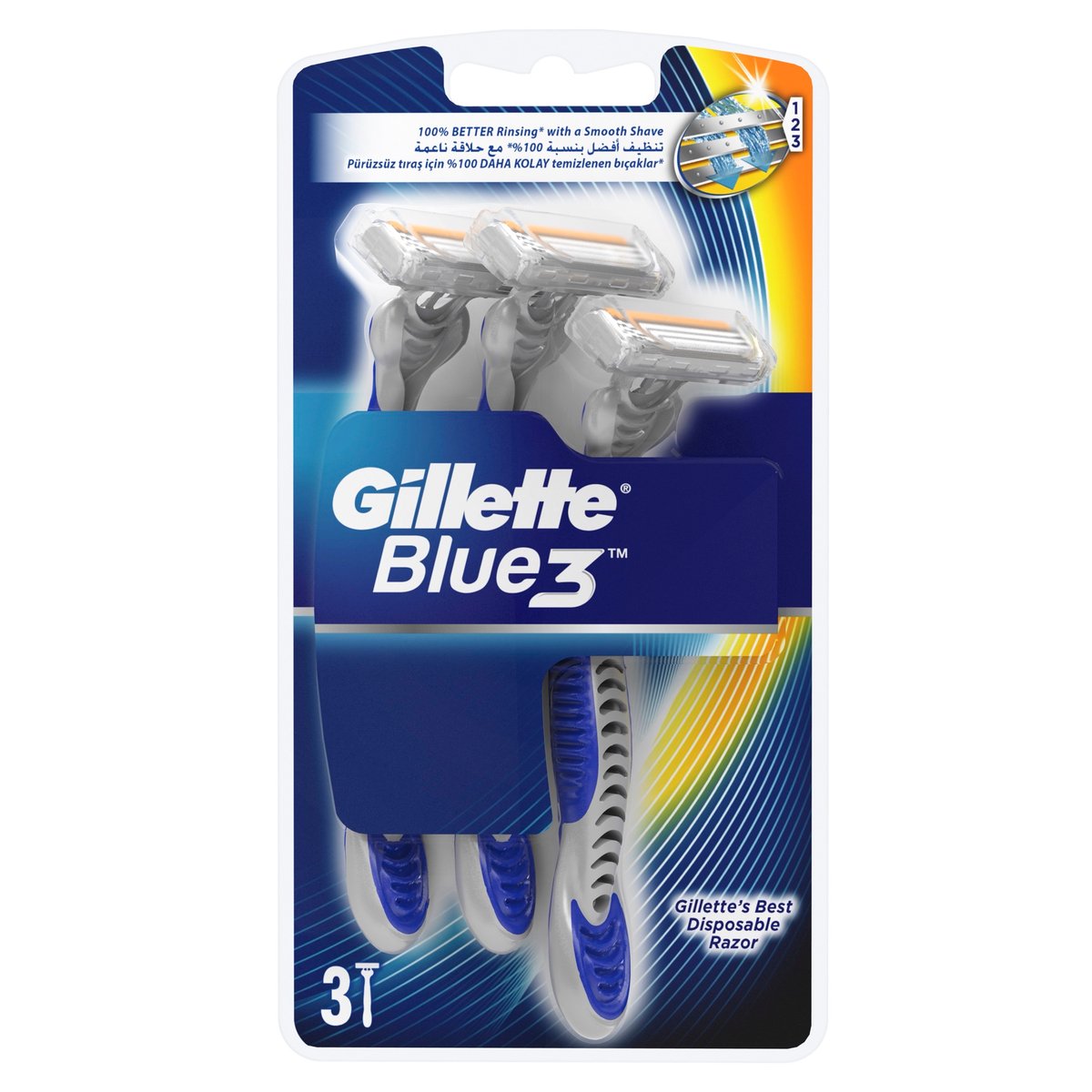 Gillette Blue 3 Disposable Men's Razors 3 pcs