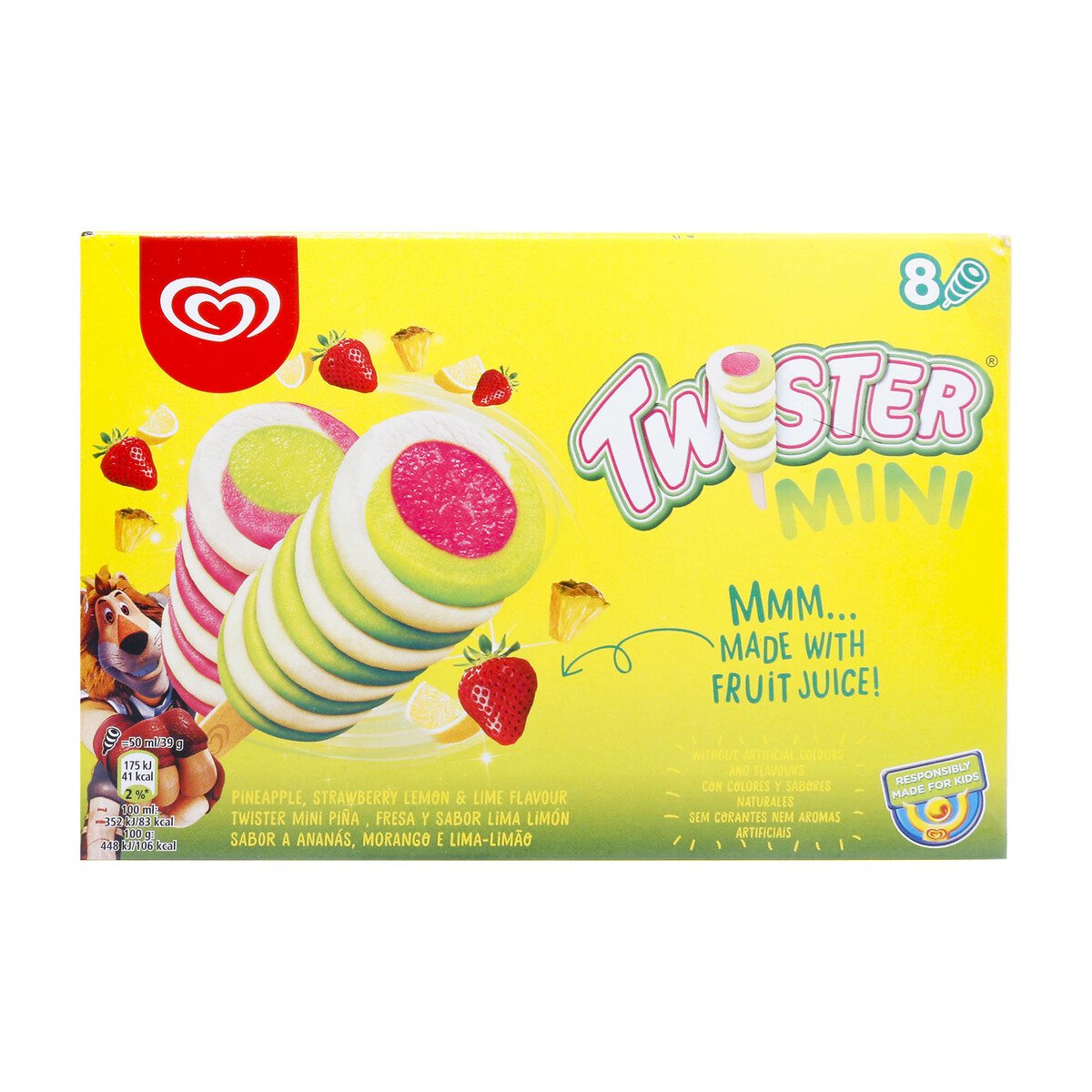 Buy Walls Mini Twister 400 ml Online at Best Price | Ice Cream Take Home | Lulu Kuwait in UAE