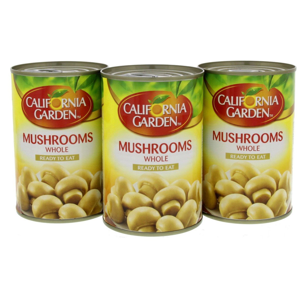 California Garden Canned Whole Mushrooms, Multipack 3 x 425 g