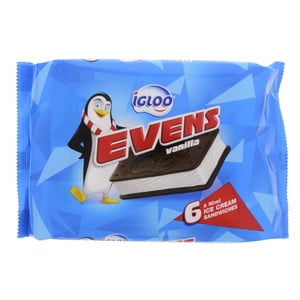 Igloo Evens Vanilla Sandwich 6 x 90ml