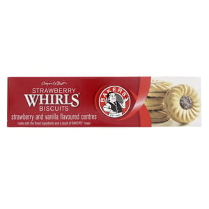 Bakers Strawberry Whirls Biscuits 200g