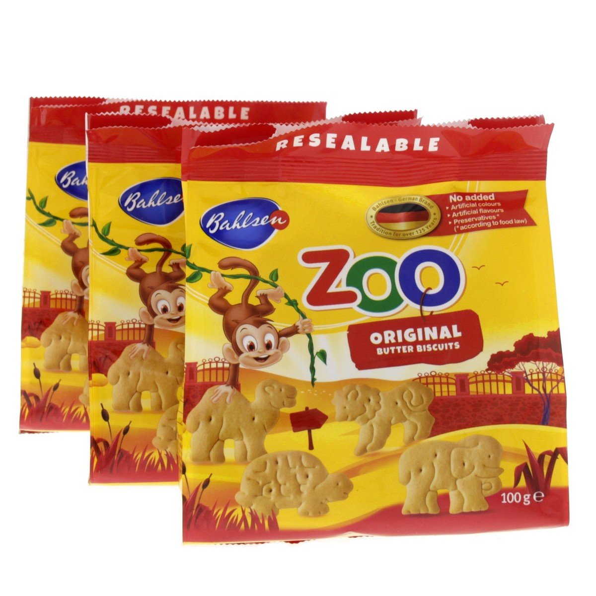 Bahlsen Zoo Biscuit 3 x 100 g