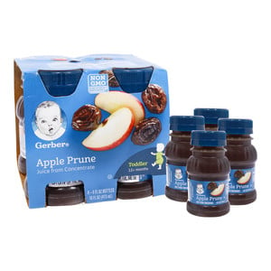 Gerber Baby Apple Prune Juice From Concentrate 4 x 118 ml