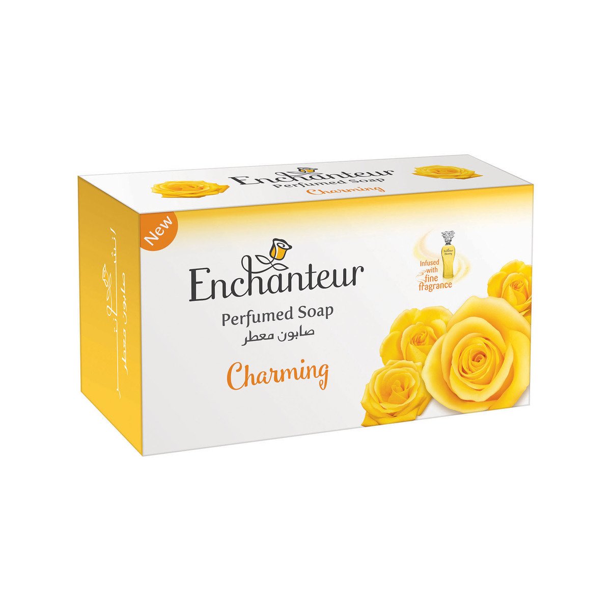 Enchanteur Charming soap with Citrus and Cedarwood Extracts, 125 g