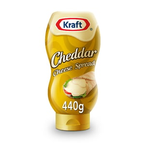 Buy Kraft Cheddar Cheese Squeeze 440 g Online at Best Price | Jar Cheese | Lulu Kuwait in UAE