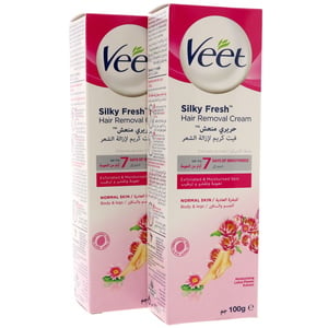 Veet Hair Removal Cream Normal Skin 2 x 100g
