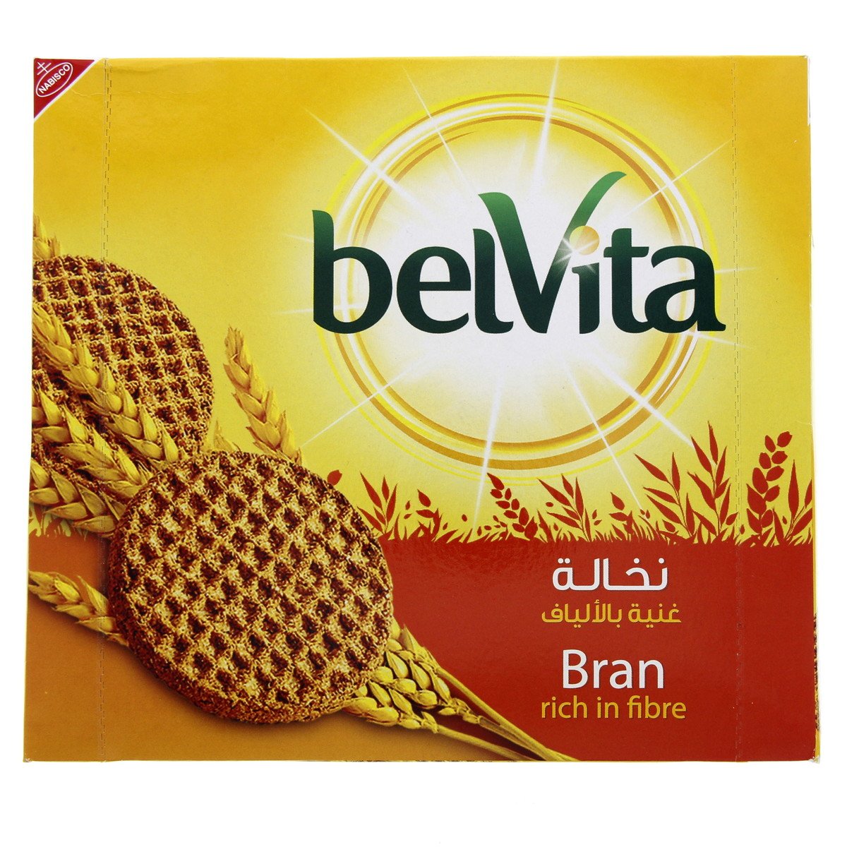 Nabisco Belvita Bran Rich In Fibre Plain Biscuits 72g