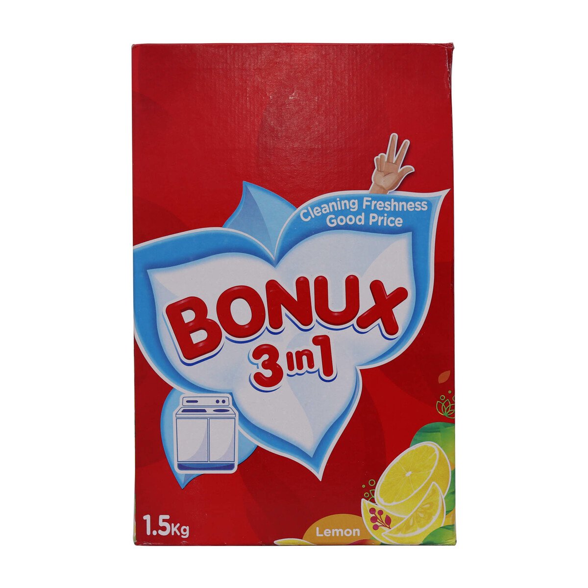 Bonux Washing Powder 3in1 Lemon 1.5kg