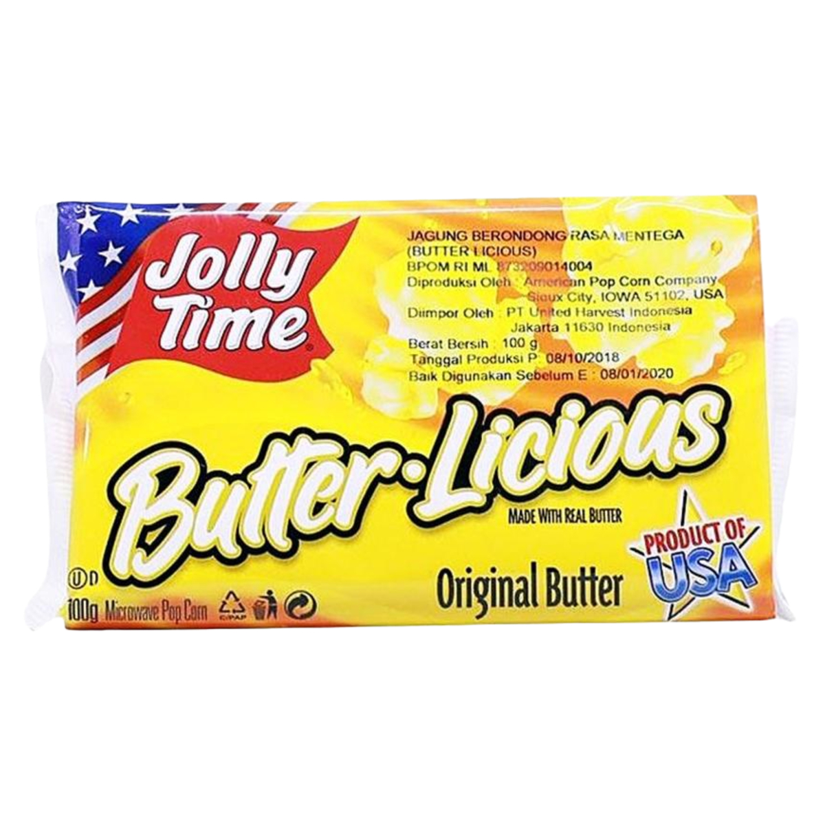 Jolly Time Butter Licious 100g