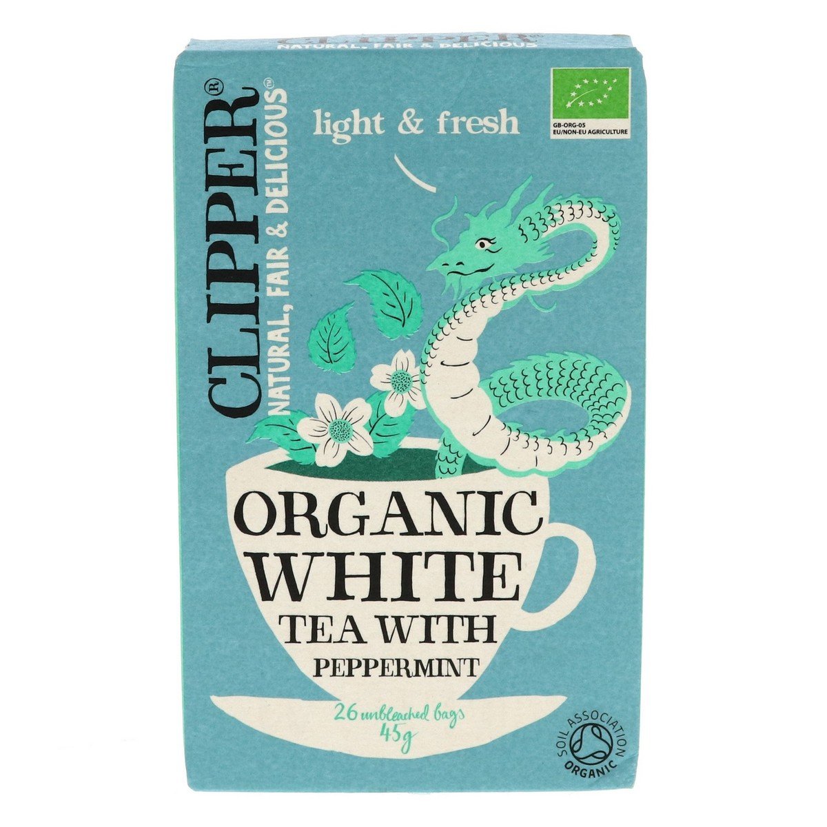 Clipper Organic White Tea With Peppermint 26 pcs