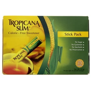 Tropicana Slim Calorie Free Sweetener Stick Pack   25's