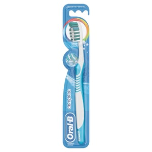 أورال-بي فرشاة أسنان ميزة تنظيف عميق شعيرات متوسطة 40 قطعة واحدة
