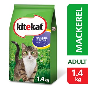 كيتيكات طعام القطط المجفف بنكهة سمك الماكريل ١.٤ كجم