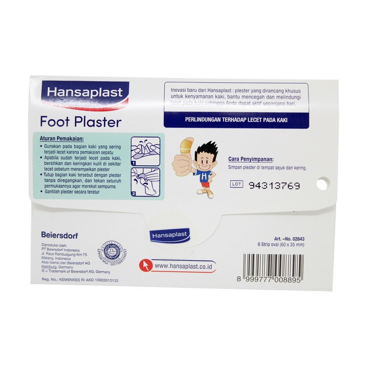 Hansaplast Foot Plaster 6pcs