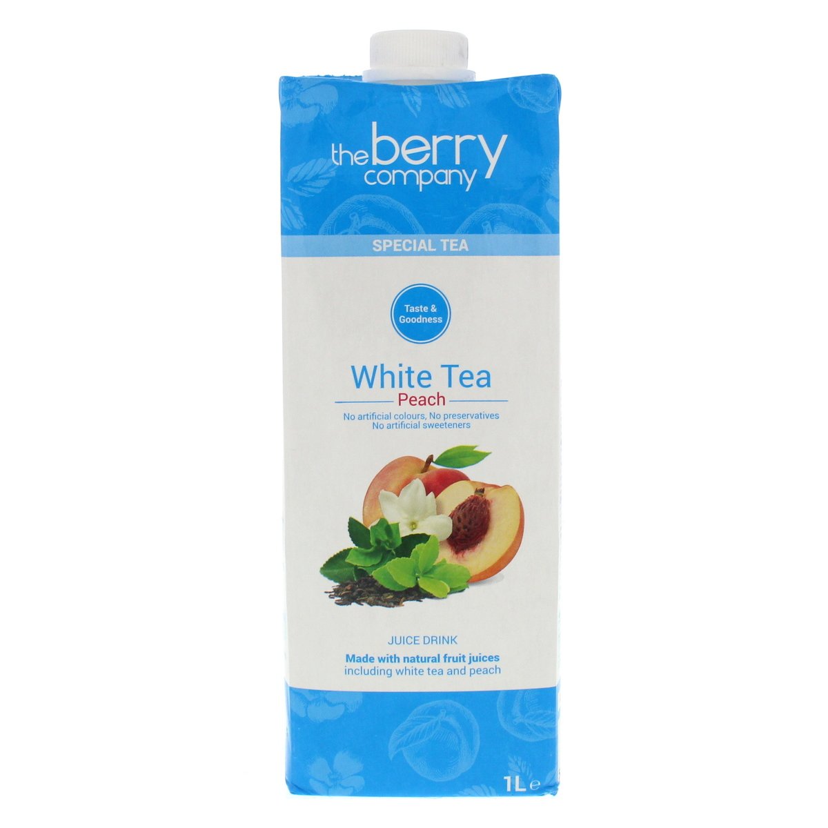 The Berry Company White Tea Peach Juice Drink 1 Litre
