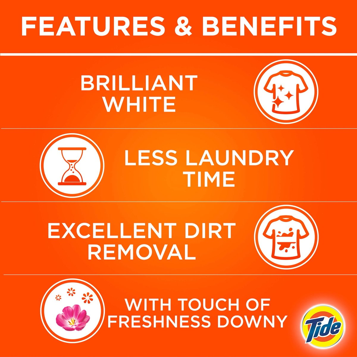 Tide Automatic Powder Laundry Detergent With the Essence of Downy Freshness 3kg