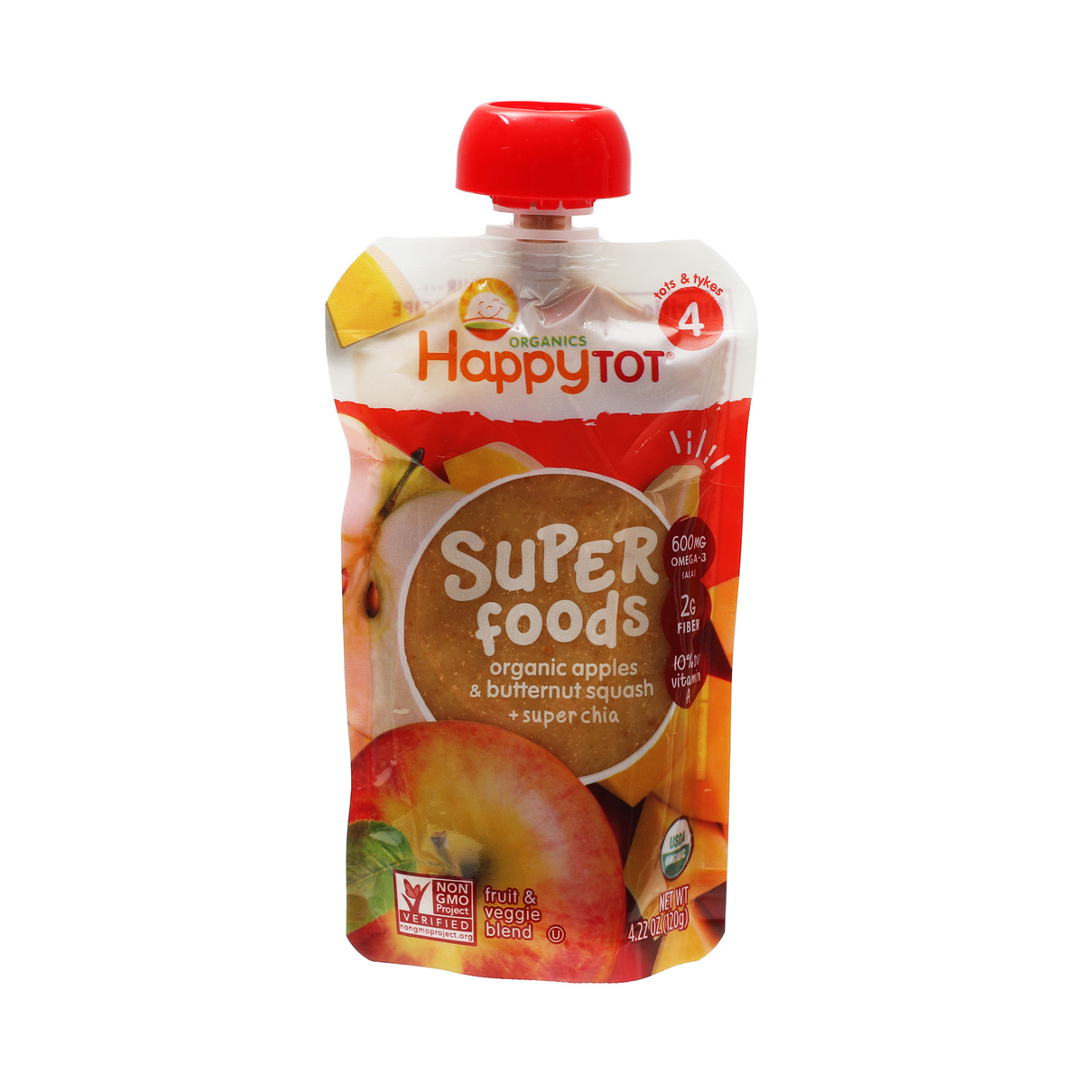 Happy Baby Organic Apples & Butternut Squash 120g