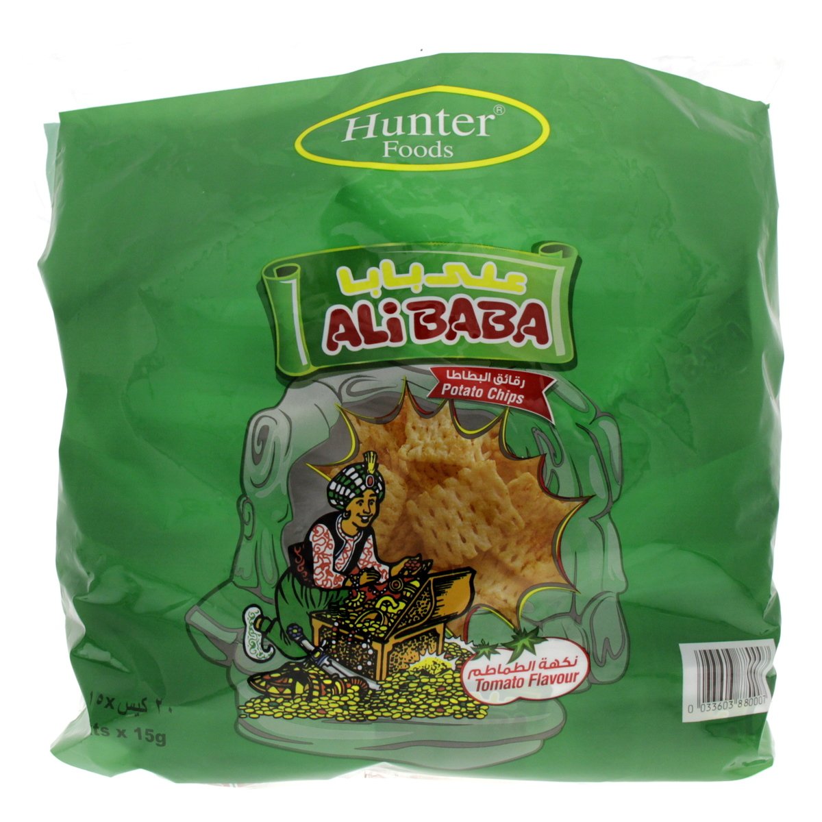 Buy Alibaba Potato Crunchies 20 x 15 g Online at Best Price | Indian Savouries | Lulu Kuwait in Kuwait