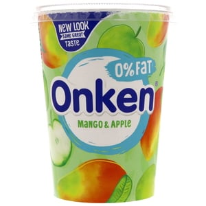 Onken Mango & Apple Biopot Yoghurt Fat Free 450g