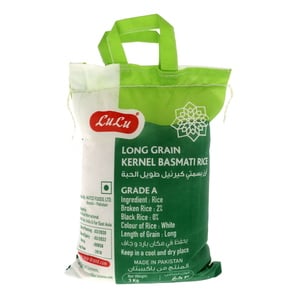 LuLu Long Grain Kernel Basmati Rice 3kg