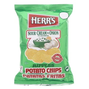 Herr's Potato Chips Sour Cream & Onion Flavoured, 28 g