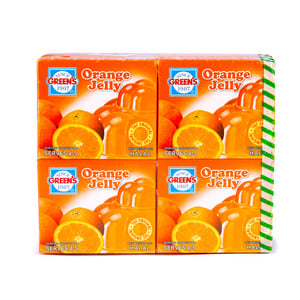 اشتري قم بشراء Greens Jelly Orange 12 x 80 g Online at Best Price من الموقع - من لولو هايبر ماركت Gelatine في الامارات