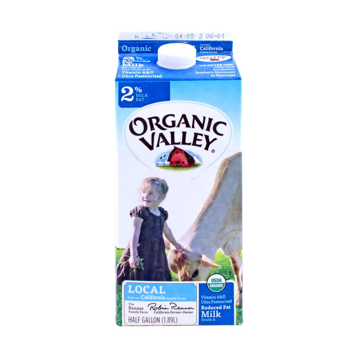 Organic Valley Organic Milk Reduced Fat 1.89Litre