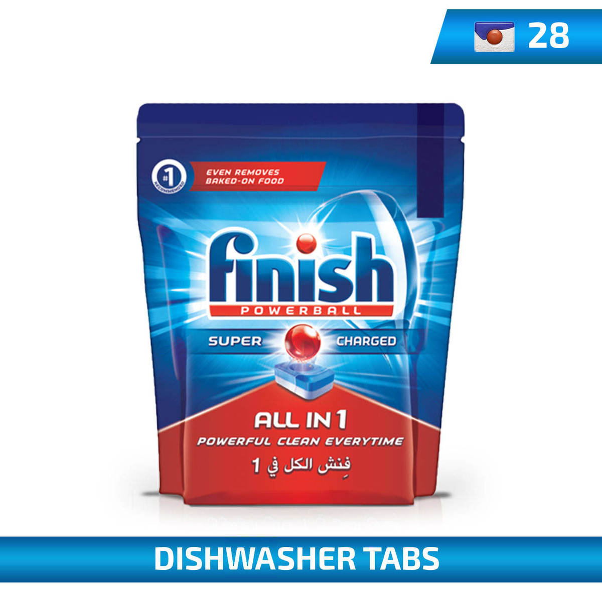 Finish All In One Finish Power Ball 28Tabs 448g