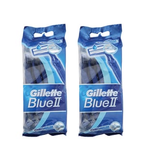 اشتري قم بشراء Gillette Blue II Plus Mens Disposable Razors 20pcs Online at Best Price من الموقع - من لولو هايبر ماركت Razor Disposable في الكويت