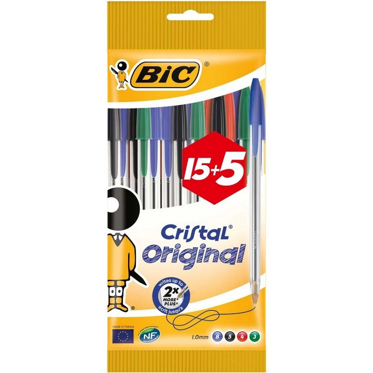 Bic Cristal Ball Pen Assorted 20's