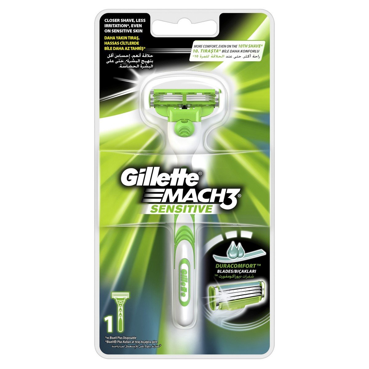 Gillette Mach3 Sensitive Men's Razor, 1 Count