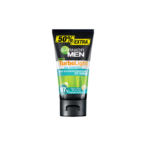 Garnier Men Facial Cleanser Turbo Light Oil Scrub 150ml